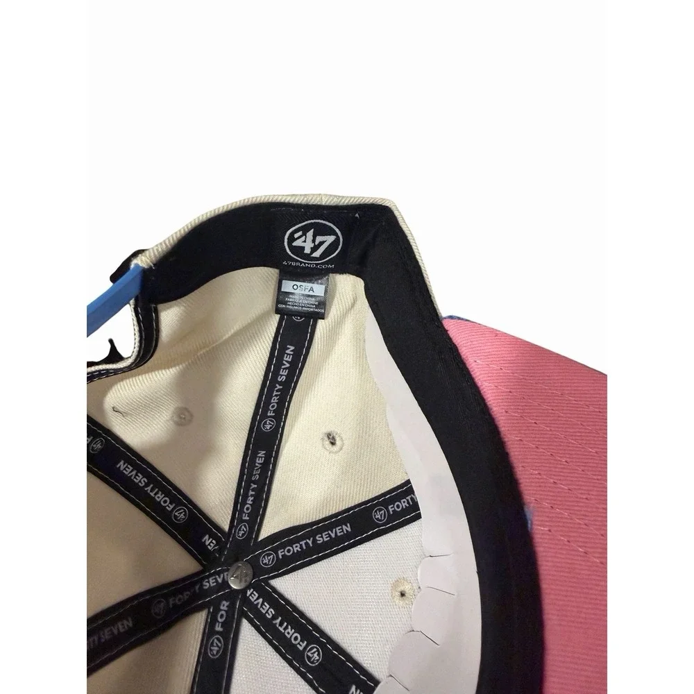 Anaheim Angels '47 Captain Snapback Hat NWT 40th Anniversary Pink‎ UV OSFA